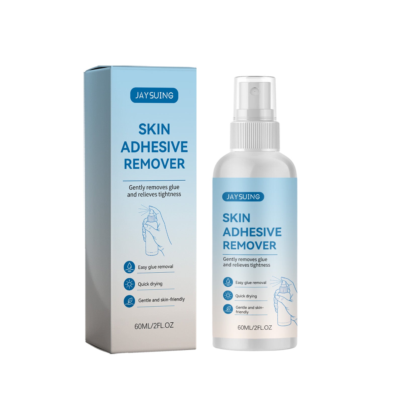 S&G Blend Adhesive Remover - Gentle Residue-Free Formula for Sensitive Skin