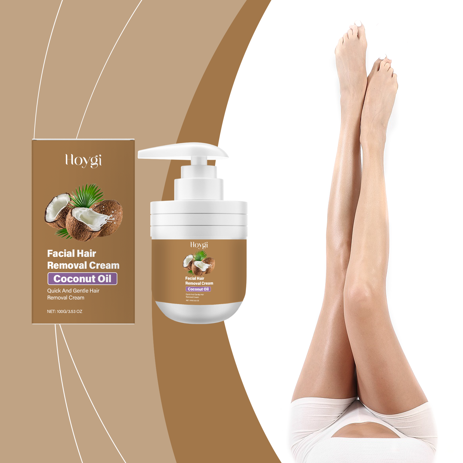 S&G Blend Facial Hair Removal Cream - Gentle Formula for Sensitive Skin