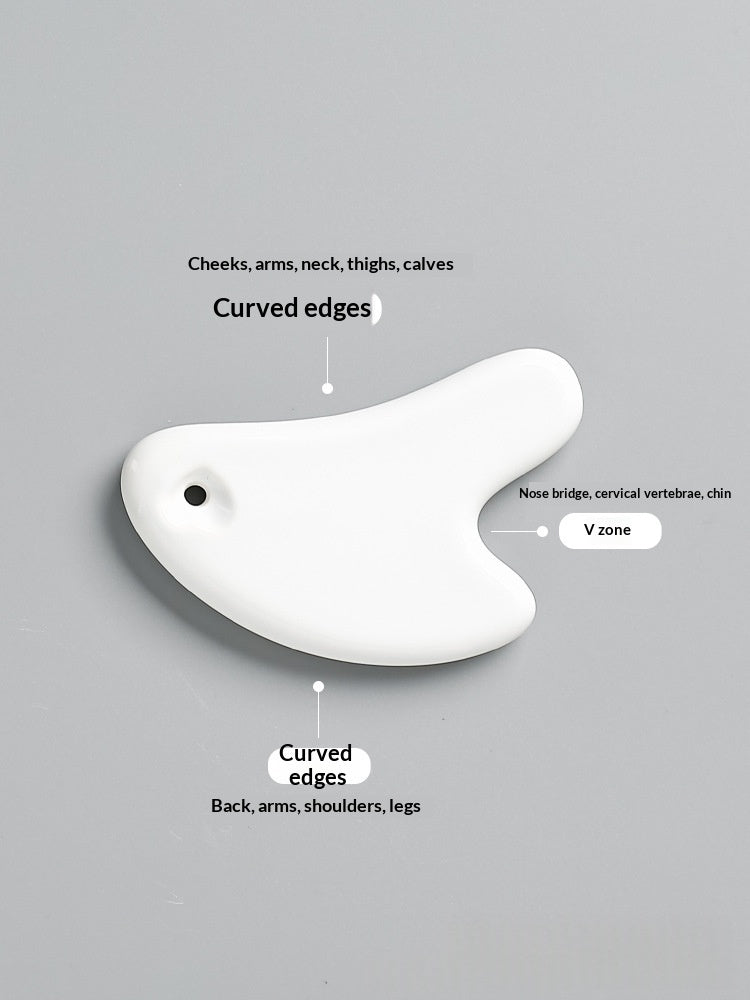S&G Blend Ceramic Gua Sha Board - Sculpt & Lift Face at Home