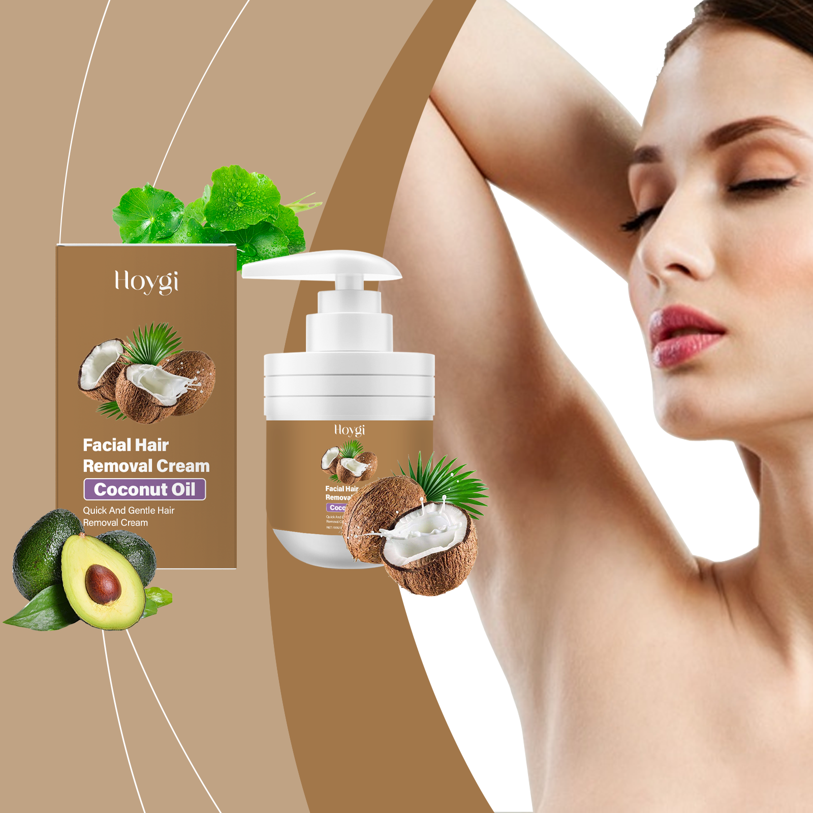 S&G Blend Facial Hair Removal Cream - Gentle Formula for Sensitive Skin