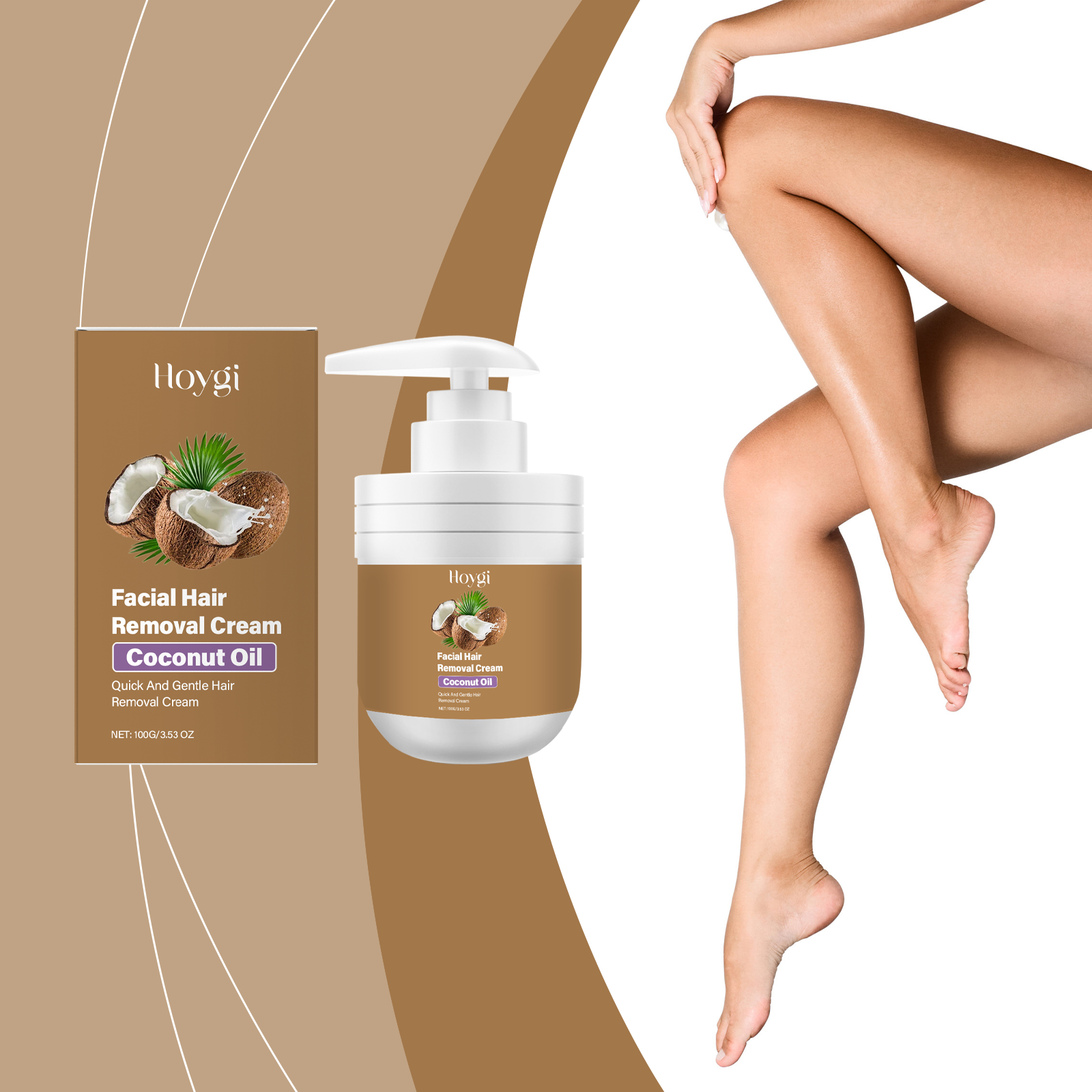 S&G Blend Facial Hair Removal Cream - Gentle Formula for Sensitive Skin